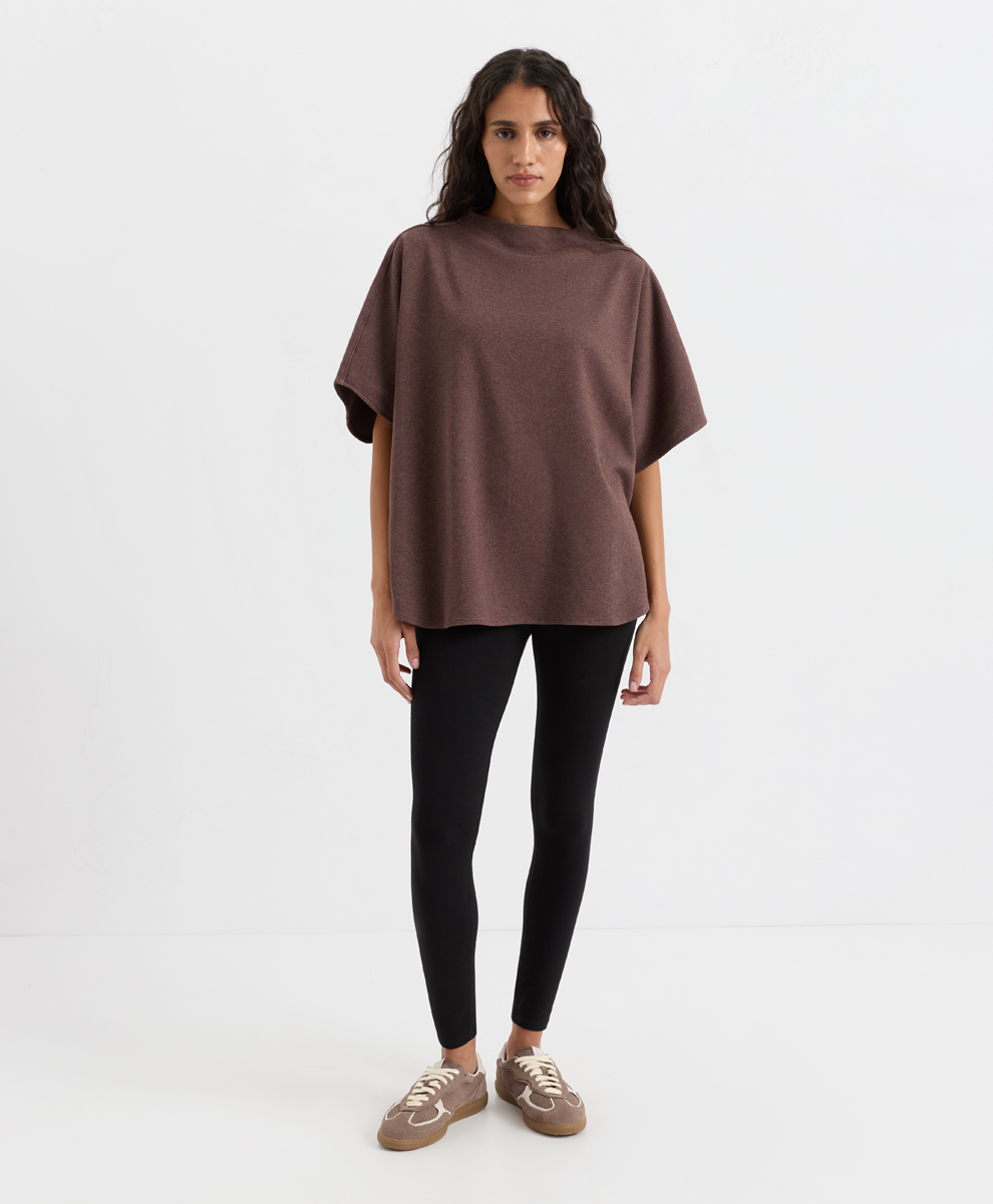 chestnut heather/black