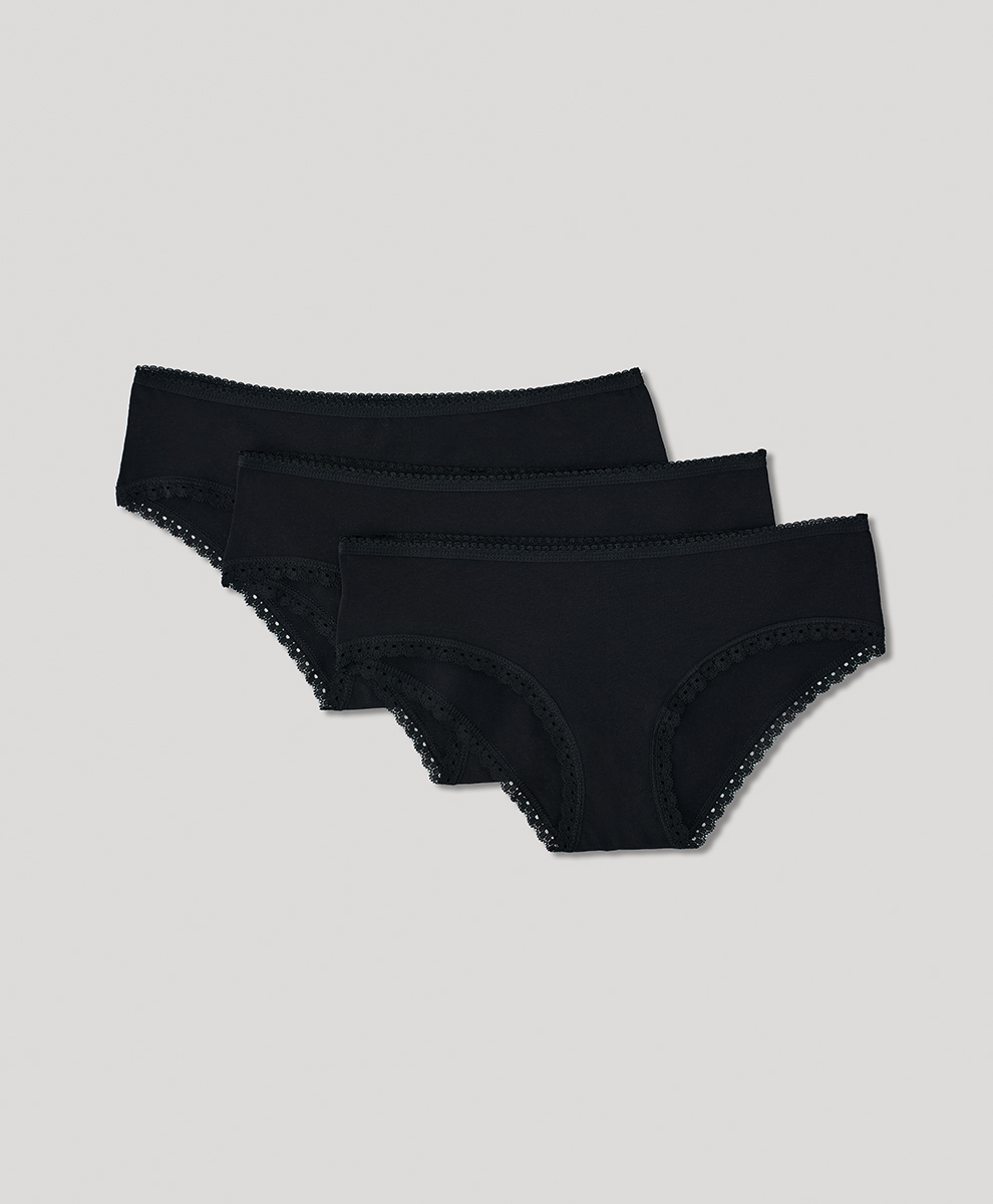 Clearance Organic Lace Cheeky Hipster 3-Pack