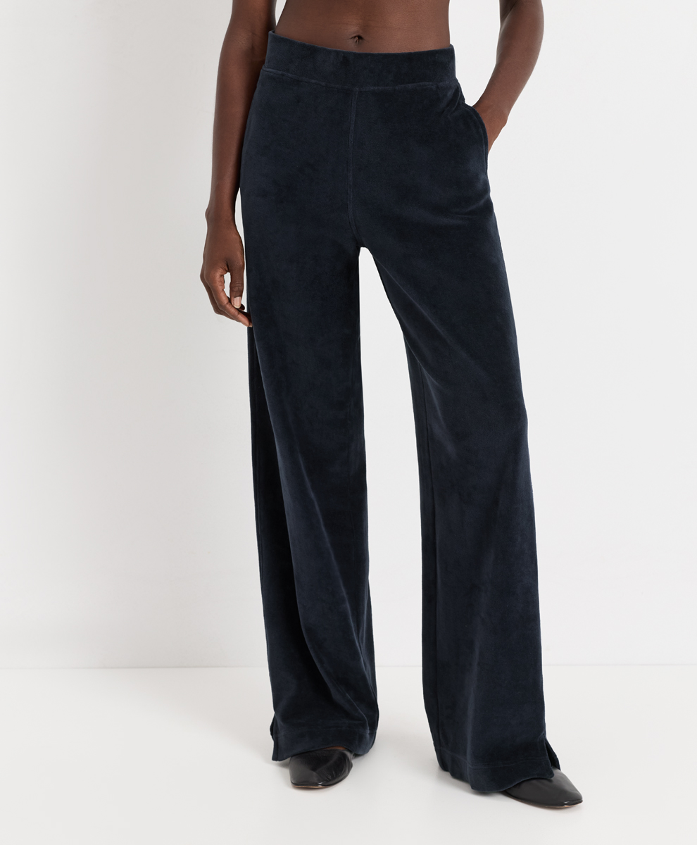 Organic Pure Velour Wide Leg Pant