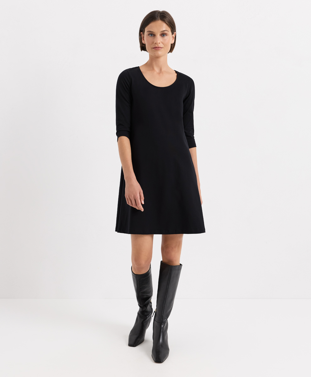 Organic Fit & Flare A-Line Dress