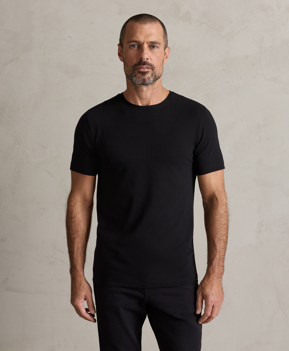 Organic Cool Stretch Slim Fit Crewneck Tee