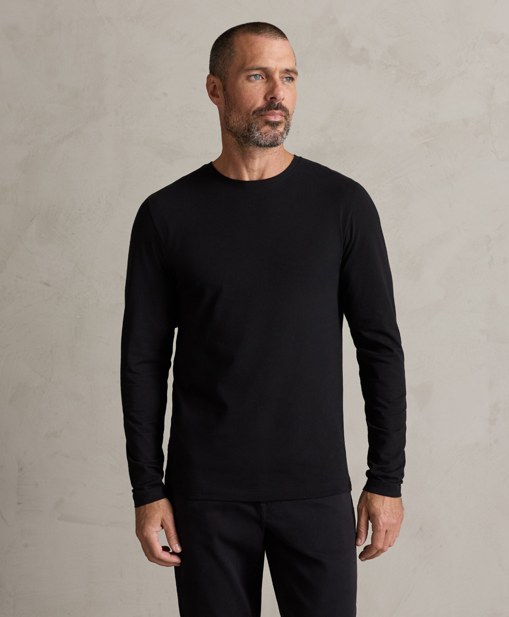 Organic Cool Stretch Slim Long Sleeve Tee