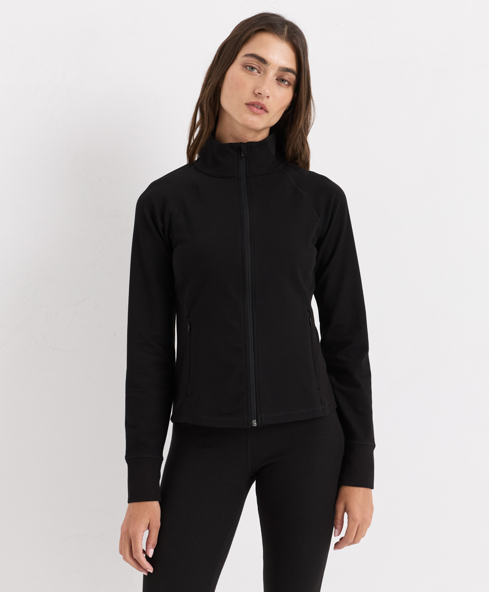 Organic On The Go-To Slim Zip Up Jacket