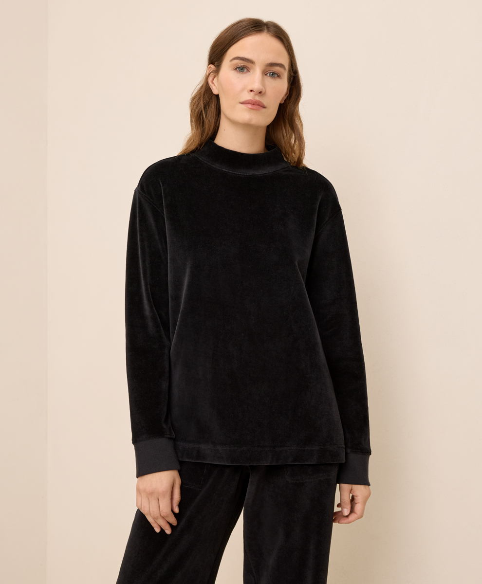 Clearance Organic Pure Velour Mock Tunic