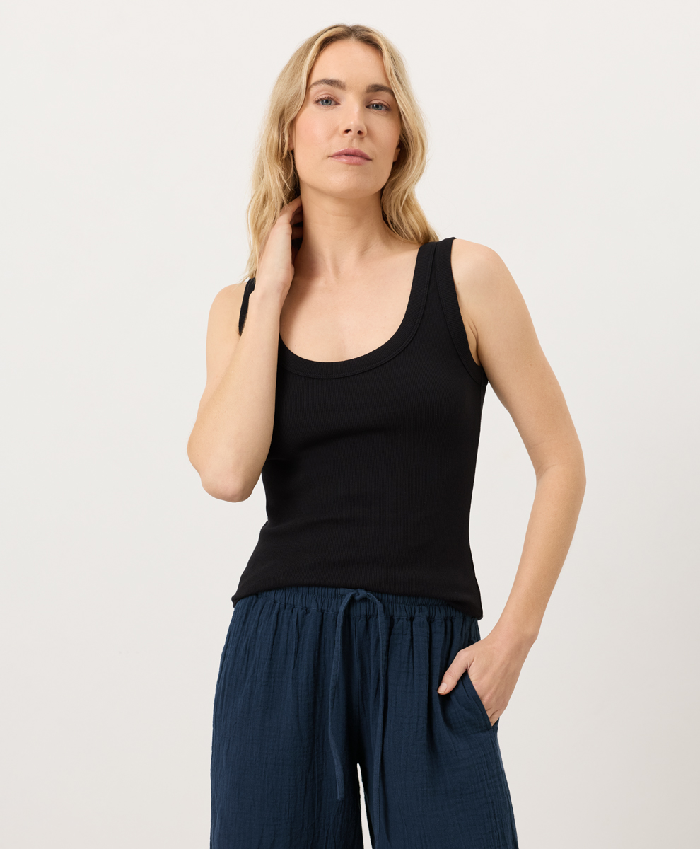 Organic Perfect Rib Scoop Neck Tank